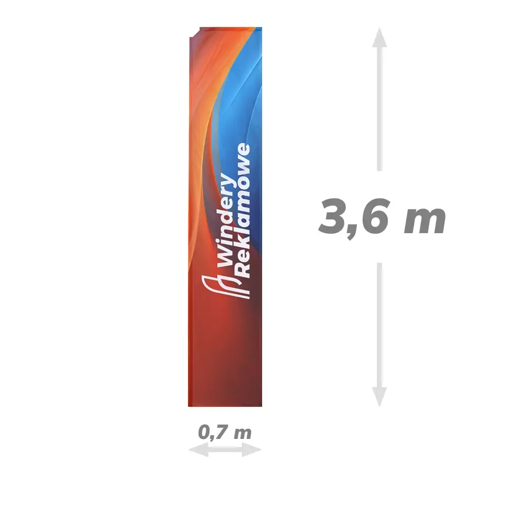Flaga do windera prostokątnego ALU 4,15m