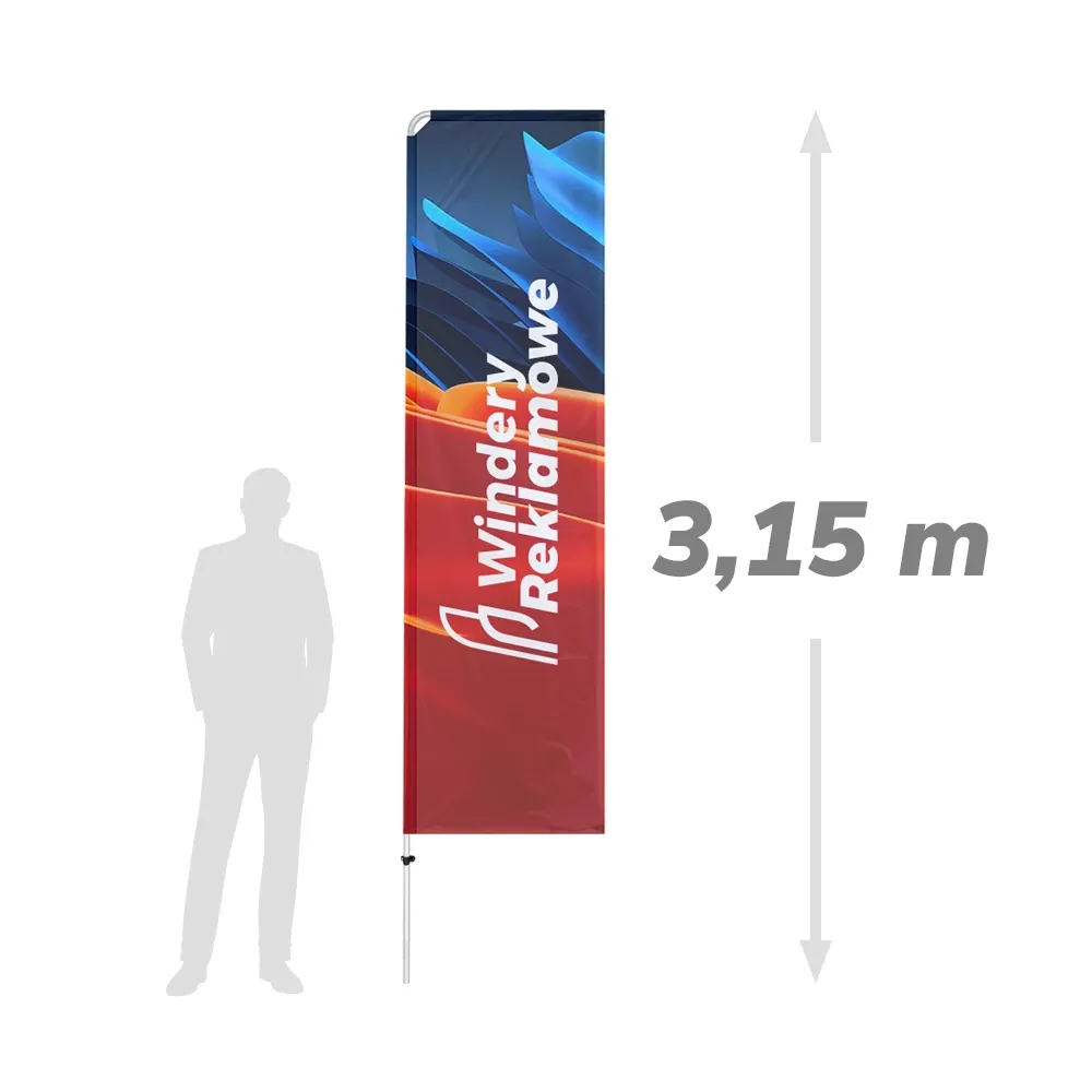 Winder prostokątny ALU 3,15m