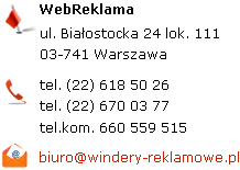 kontakt z windery reklamowe