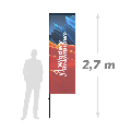 Winder reklamowy prostokątny o wysokości 270 cm